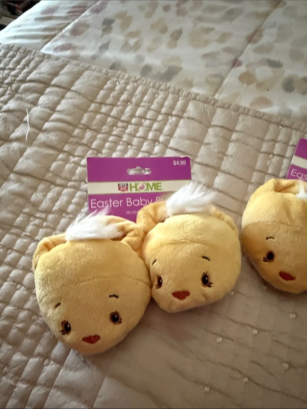 Plush Yellow Baby Character Small Pet Toy by
